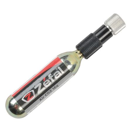 CARTUCHO DE AIRE ZEFAL CO2 16 G + ADAPTADOR CON REGULADOR