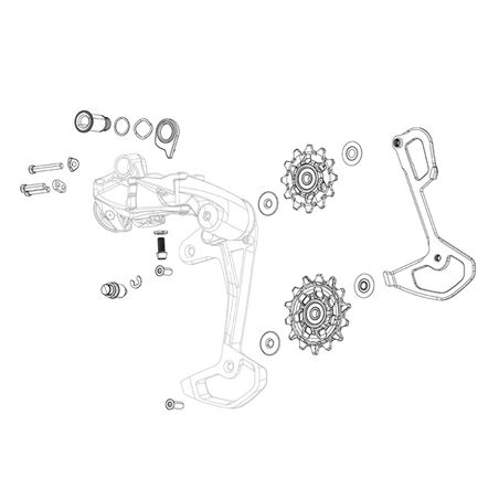 JUEGO DE ROLDANAS CAMBIO SRAM RIVAL ETAP AXS 12V